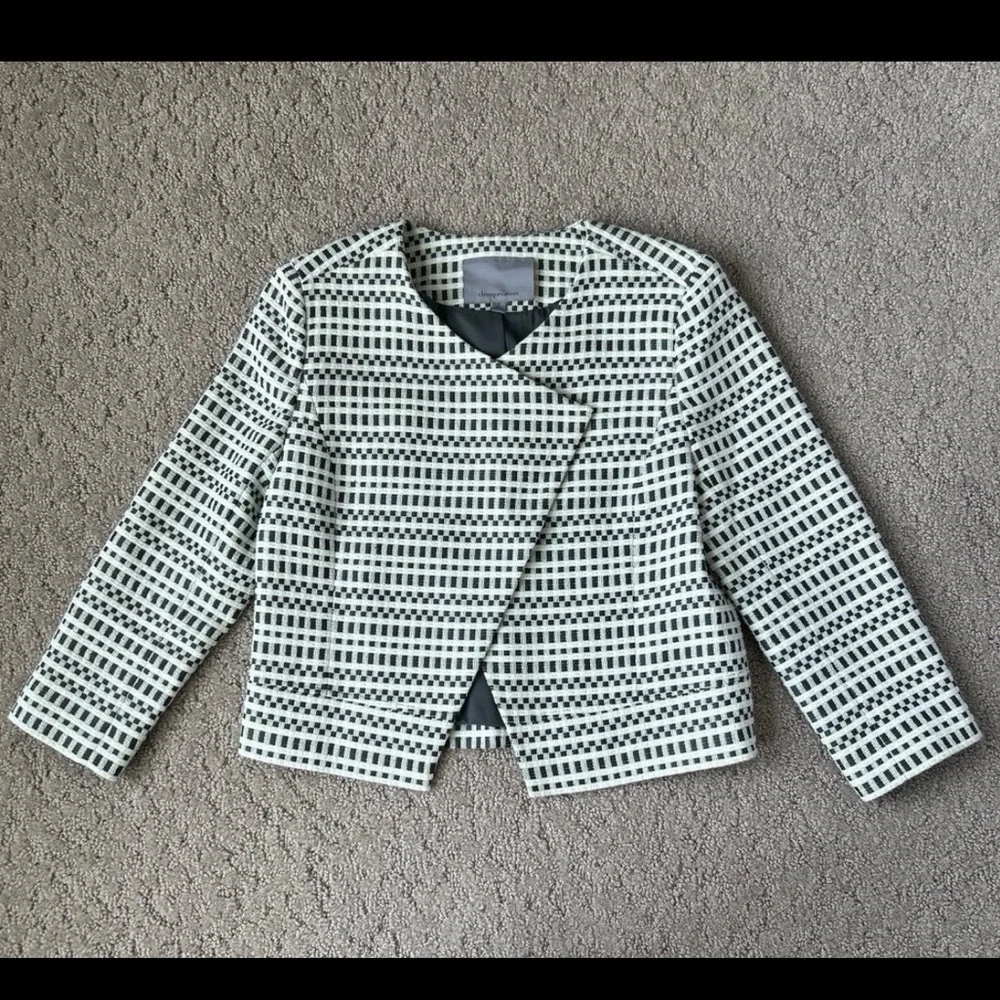 Classiques Entier Asymmetrical Blazer Checkered Jacket Tailored Coat Modern SM